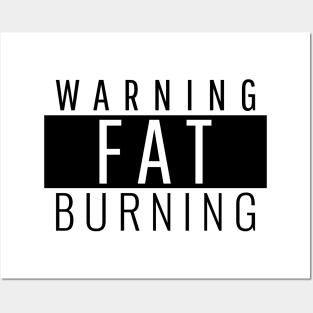 FAT BURNING GYM WORKOUT. Posters and Art